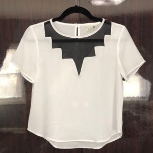 White Fashion Top, Size Small